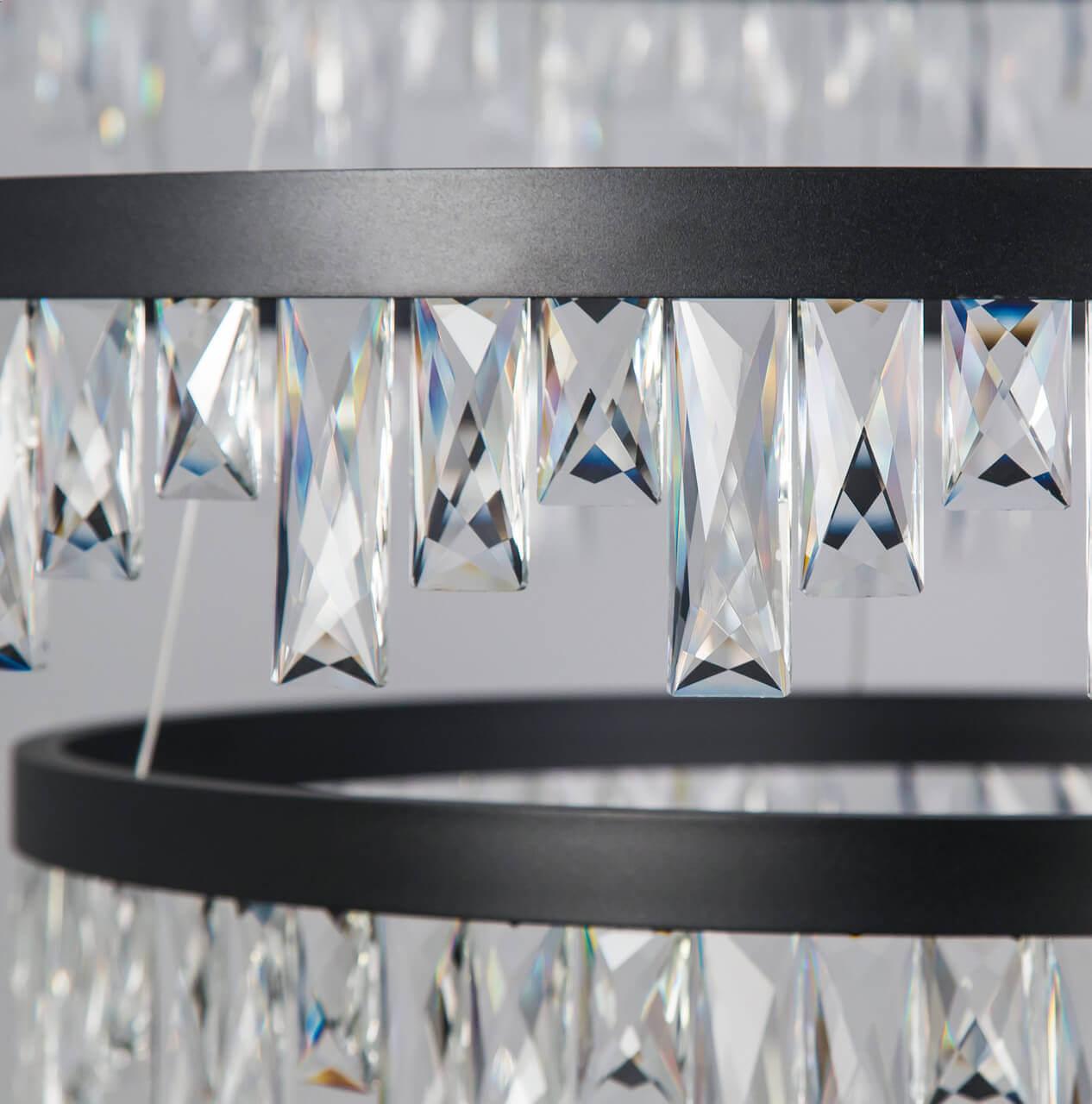 Подвесная светодиодная люстра Citilux Celeste EL320P120.1 CITILUX ДИЗАЙНЕРСКИЕ, CELESTE 00-3887885 Прозрачный;черный  - Вид №2