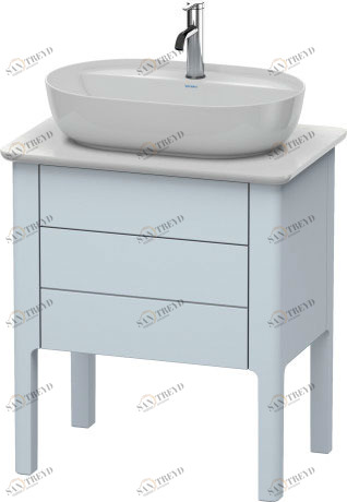 LU956509797 Luv Тумбочка для консоли напольная Светло-голубой шелковисто-матовый лак Duravit