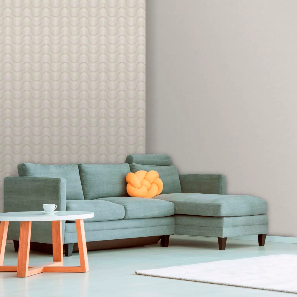 ОБОИ 1,06Х10М ФЛИЗ FLOW БЕЖ OR8023-01 ORNAMY STLM-2132448 - Вид №3