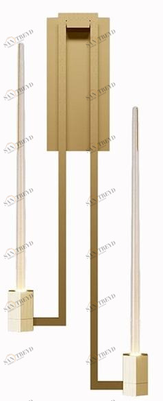 Paolo Castelli Настенный светильник из муранского стекла и латуни Kalì Kali sun-id-1494205