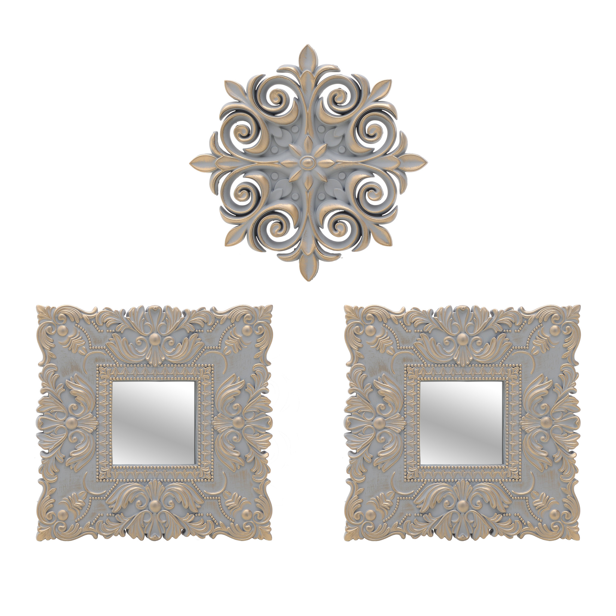 3870290.0001 Декор настенный и 2 зеркала TO4ROOMS  - Вид №1