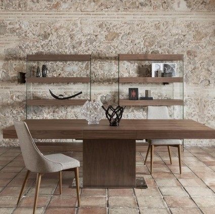 Стеллаж открытый грецкий орех Distincion от Angel Cerda ANGEL CERDA  149947 Коричневый  - Вид №1