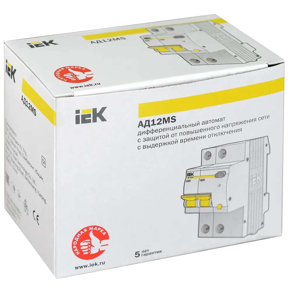 Дифференциальный автомат IEK АД12MS 2Р 50 А 300 мА 84300209 STLM-2071278  - Вид №1