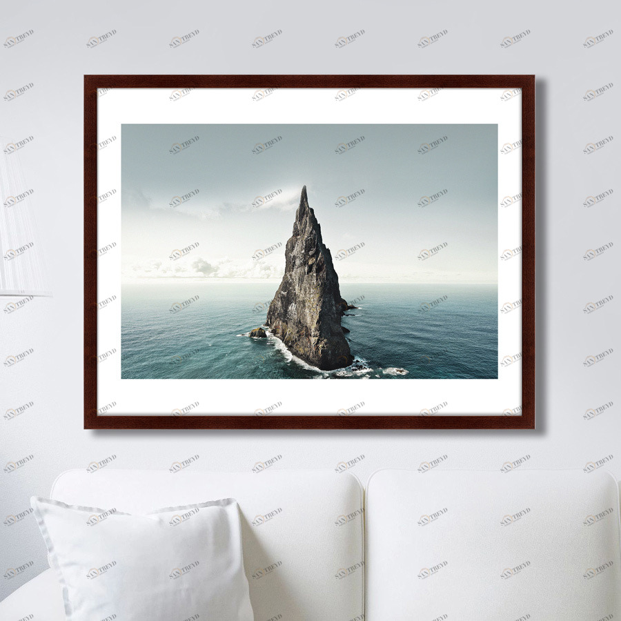 Картина: Sharp rocks off the coast of Australia КАРТИНЫ В КВАРТИРУ  264815 Разноцветный 
