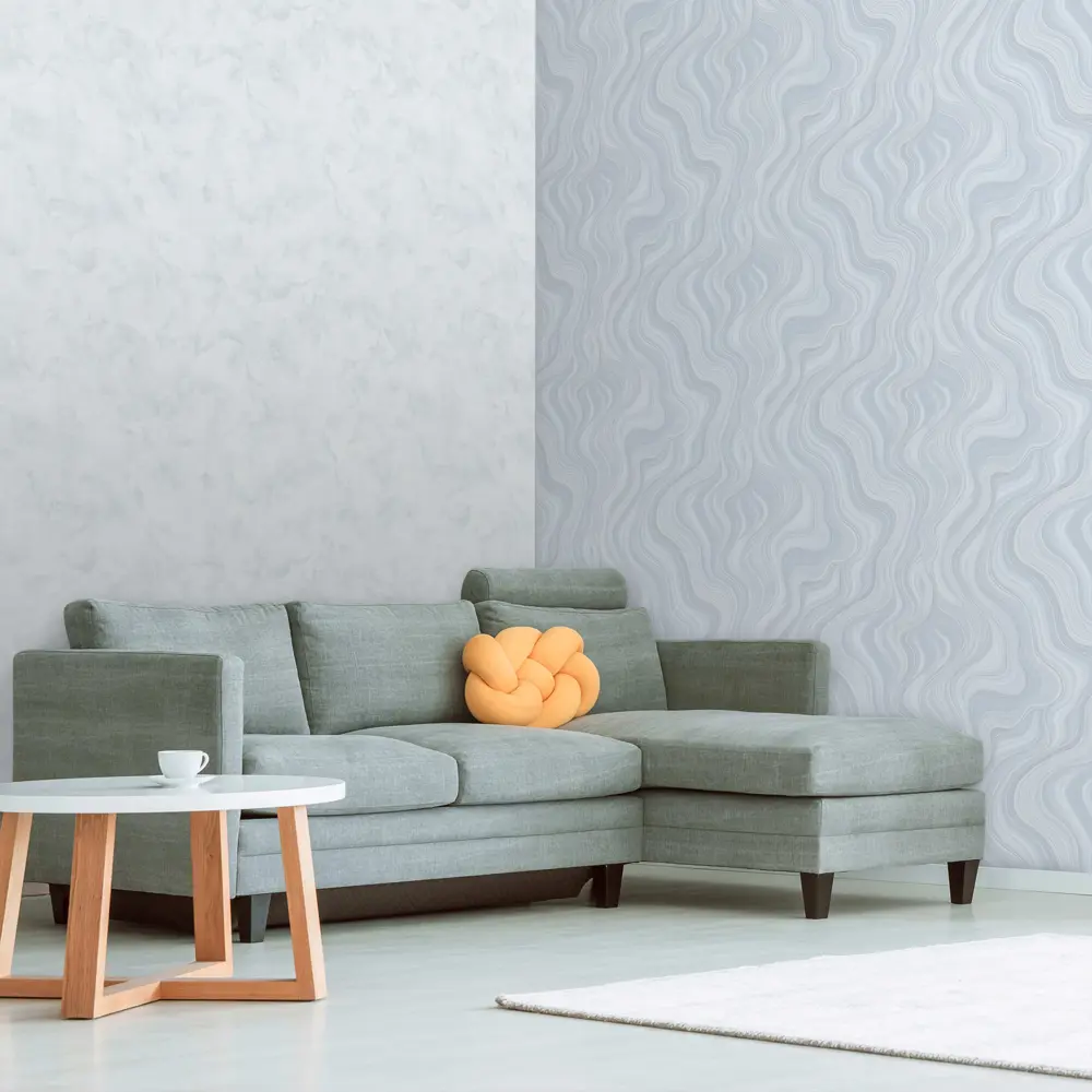 Обои флизелиновые Euro Decor Kawa серые 1.06 м ED7200-11 86750035 STLM-2203032 - Вид №3