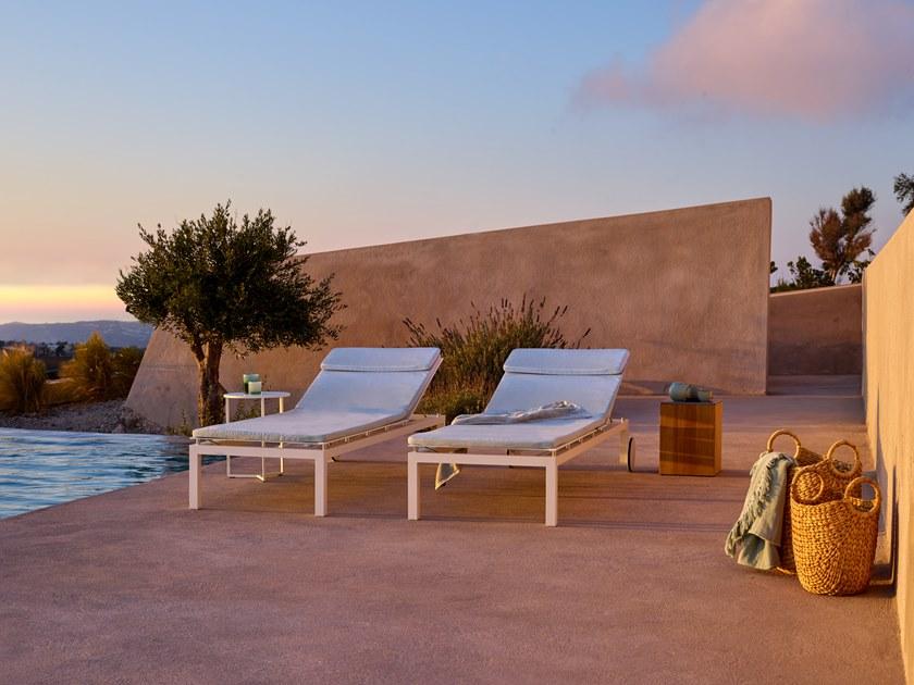 TRIBÙ Садовая кушетка с откидной спинкой batyline® на колесиках Natal alu 05940 - Вид №3