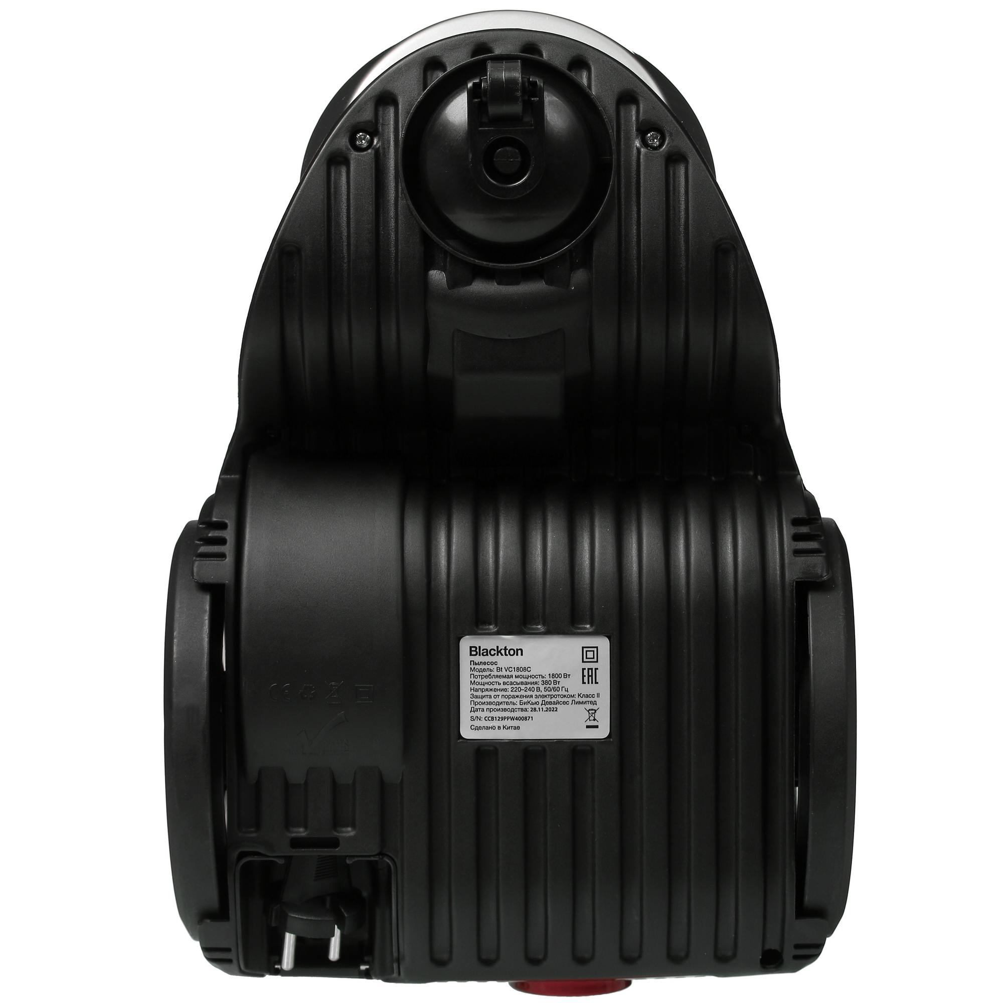 9966424 Пылесос Blackton Bt VC1808C красный STDN-0105668 - Вид №3