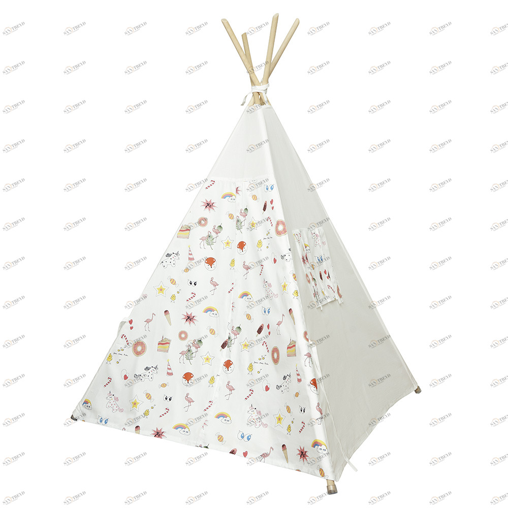 Вигвам для детей Swag большой VAMVIGVAM SWAG 281893 Белый;красный;синий Santreyd 