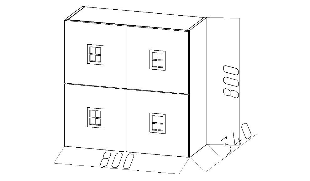 Полка детская квадратная "Амстердам-4" МАНДАРИН АМСТЕРДАМ 179509 Розовый Santreyd  - Вид №3