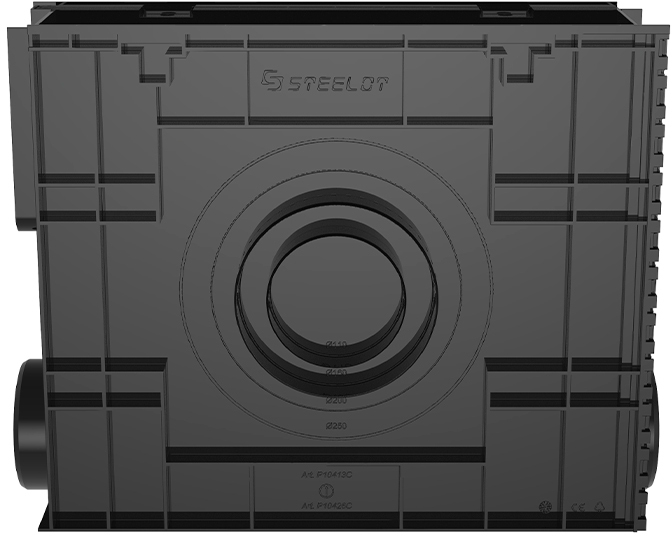 Р10413С Пескоуловитель пластик SteeStart DN100 H413 ГеоПластБорд
