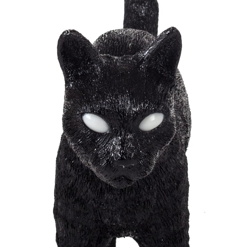 Настольная лампа черная 52х46 см Jobby Black 15041 SELETTI ЖИВОТНЫЕ, КОШКА 00-3882460 Черный  - Вид №4