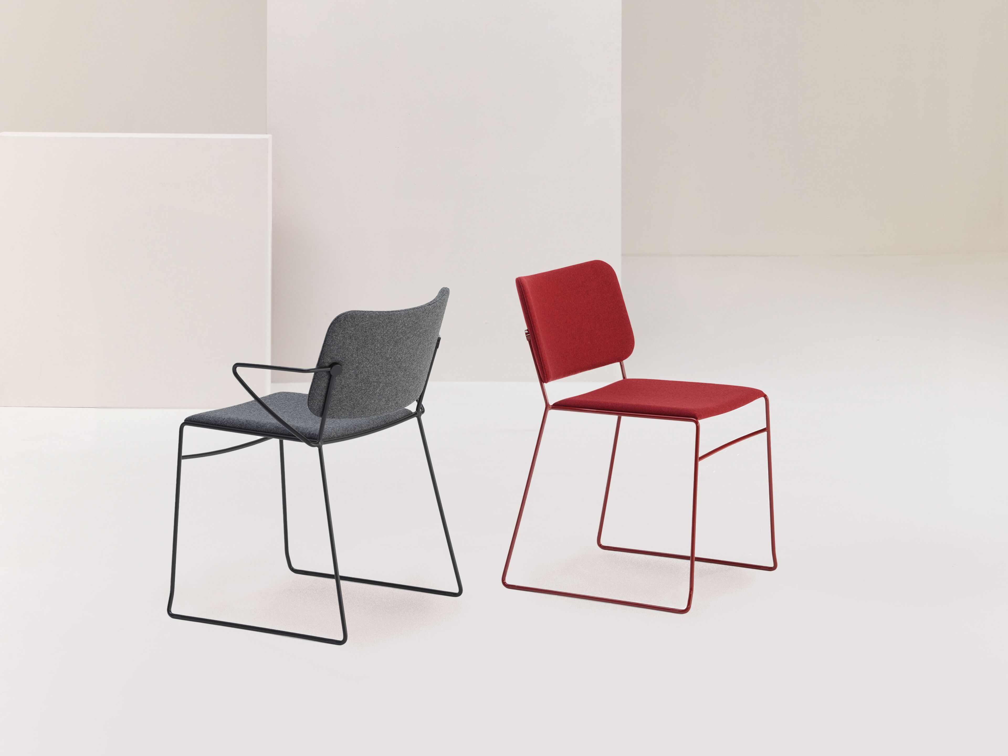 Стальной мягкий стул с подлокотниками Billiani Button Down ARCH-00032039 - Вид №2