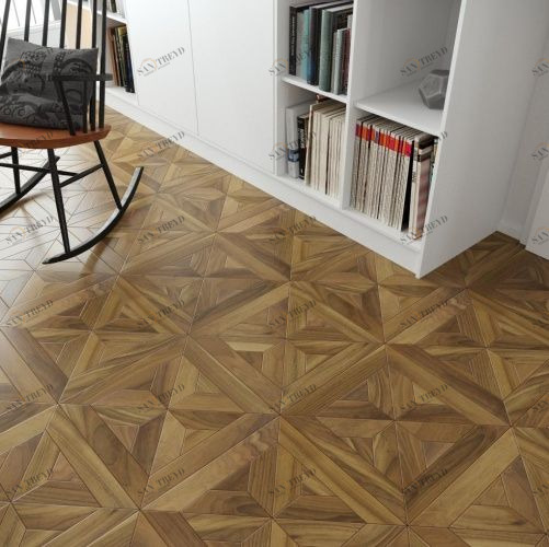 Модульный паркет Da Vinci Jennet Орех Европейский (Грецкий) Натур (Гладкая) 422х422 мм 2600600715