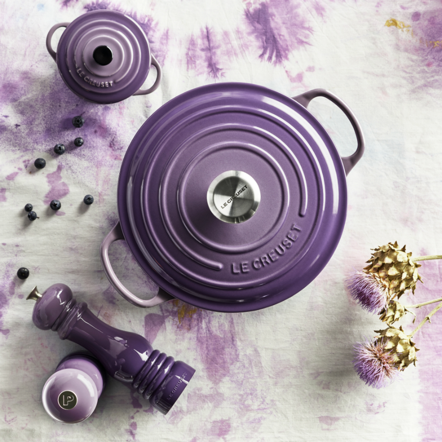 Кастрюля чугунная Le Creuset, Ø24 см, фиолетовая 21177247222430 - Вид №3
