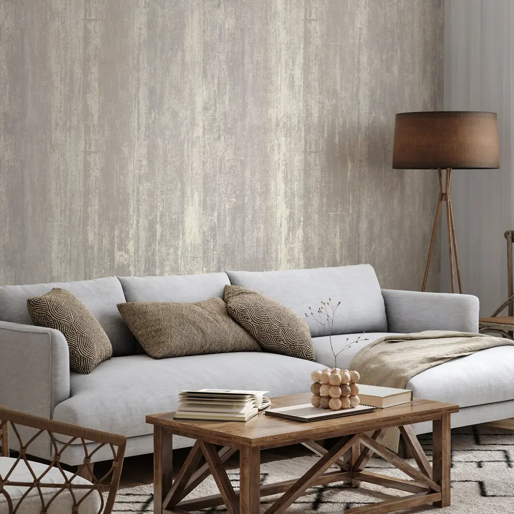 Обои флизелиновые Walldecor Exclusive Джерси бежевые 1.06 м 75232-18 89449395 STLM-2057245 - Вид №4