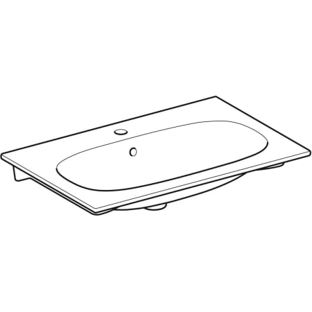 500.643.01.2 Встраиваемая раковина Geberit Acanto Geberit  - Вид №1