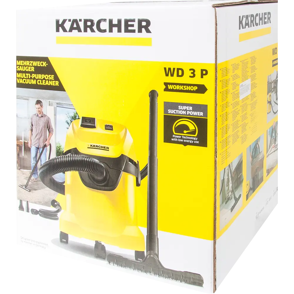Пылесос Karcher Workshop WD3P, 1000 Вт, 17 л 82174271 STLM-2069637  - Вид №4