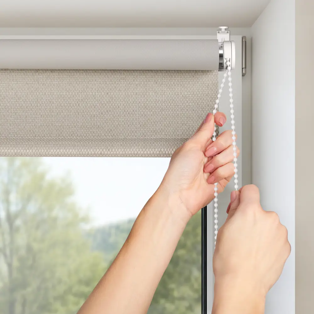 Штора рулонная блэкаут Dublin 110x250 см бежевая PRAKTO STLM-2024778 - Вид №6