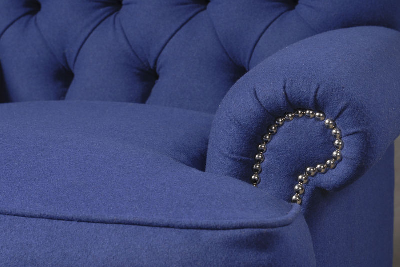 LU015A Кресло Stubbs со спинкой на пуговицах ijlbrown  - Вид №3