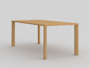 Прямоугольный деревянный стол для гостиной