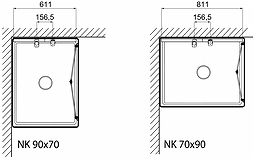 651587 Ванна IFO Caribia с половинной передней частью, верх NK VS 900 x 700  - Вид №2
