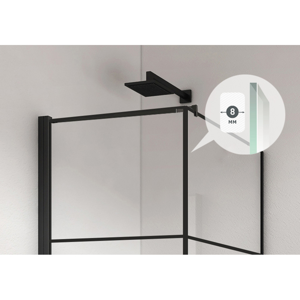 061020L Душевой уголок DARK 900*900  Berges DARK - Вид №2