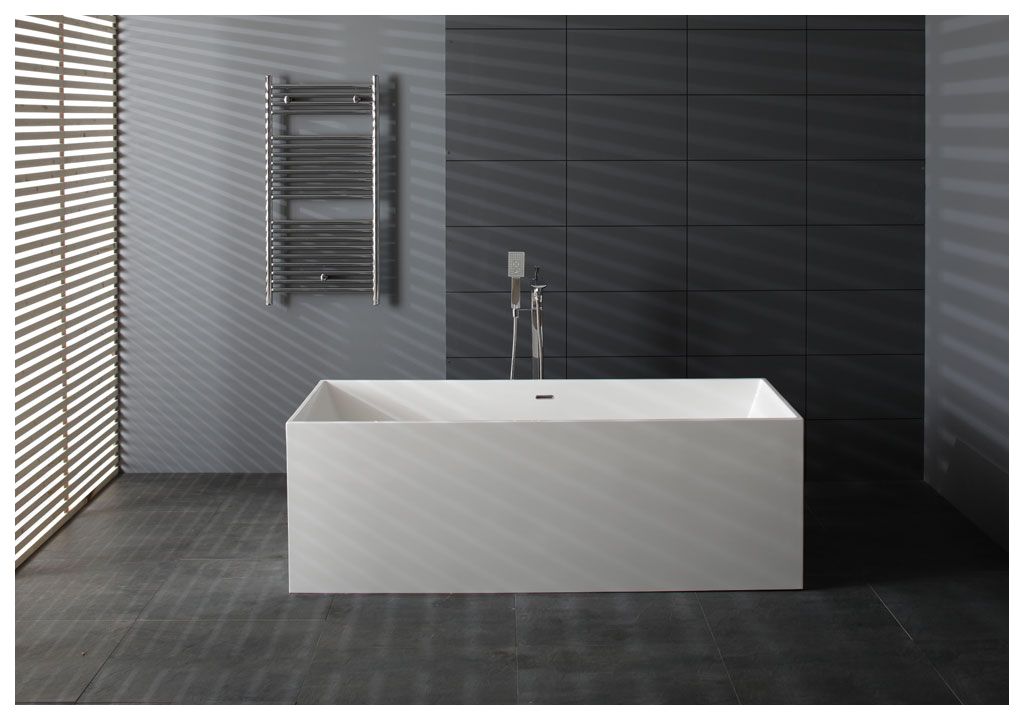 Ванна из искусственного камня Aquanet Soul Smooth TC-S107 170x73, матовая TCS107 - Вид №2