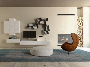 Деревянная секционная оборудованная стена