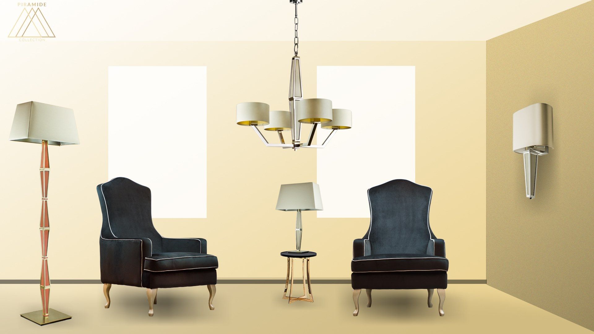 Металлическая люстра Abrissi Piramide ARCH-00149464 - Вид №9