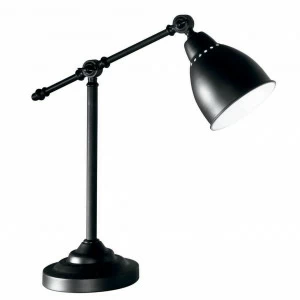 Лампа настольная черная Ideal Lux Newton TL1 Nero Newton TL1 IDEAL LUX NEWTON NERO 00-3906916 Черный