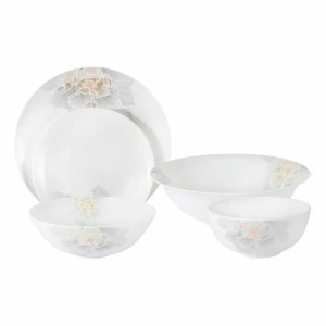 Столовая посуда фарфоровая 21 предмет белая "Флоранс" ANNA LAFARG EMILY ФЛОРАНС 00-3946954 Белый