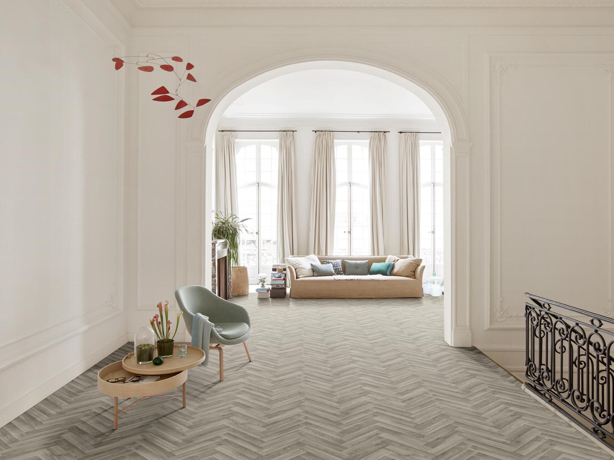 Нескользящий виниловый пол с эффектом дерева BEAUFLOR Smartex ARCH-00142161