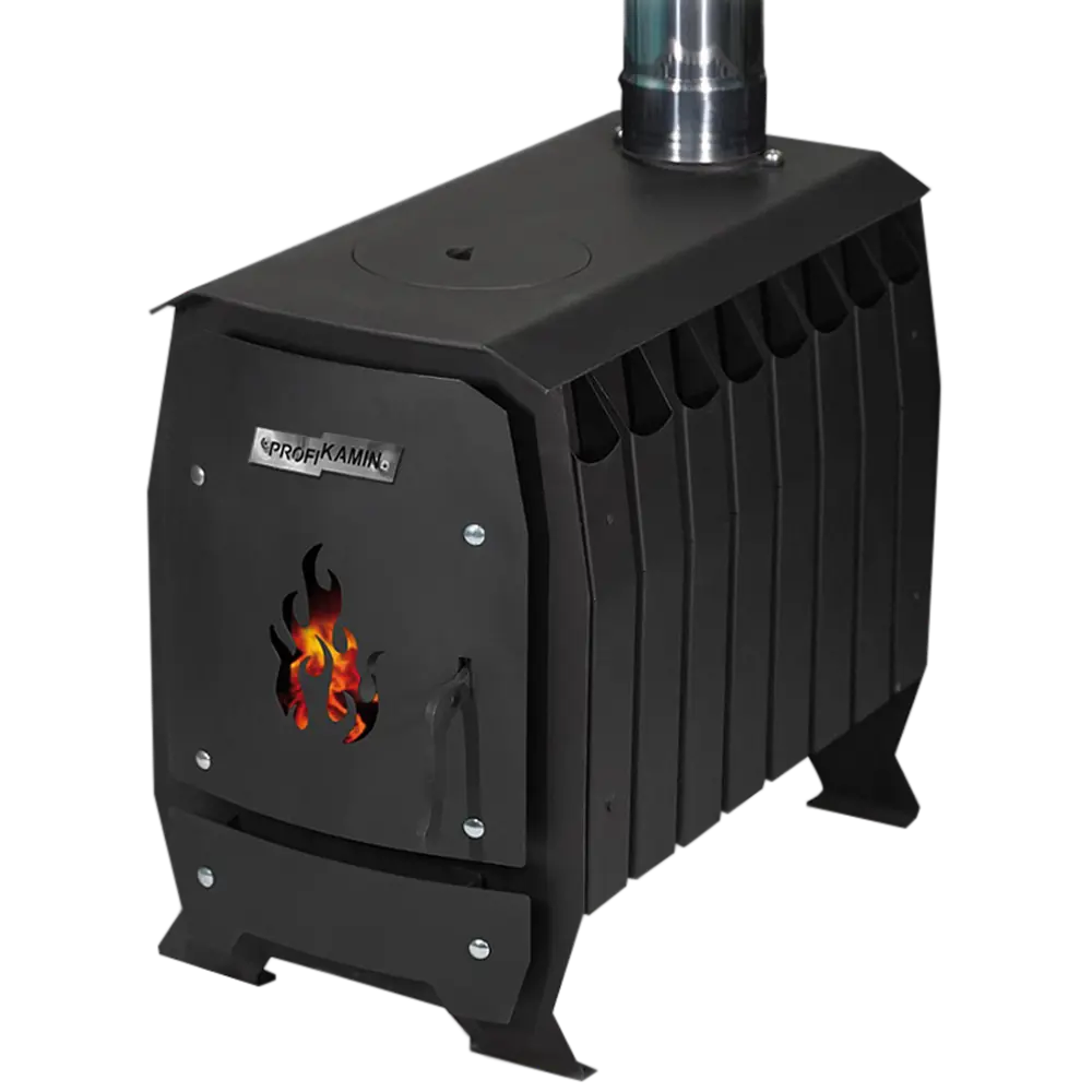 Печь отопительная дровяная ПрофиКамин Муром 80 цвет черный PROFIKAMIN STLM-2127588
