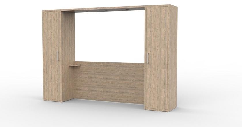 Mobilspazio Изголовье для хранения вещей со встроенными прикроватными тумбочками для гостиниц Zeus sun-id-1417049 - Вид №9