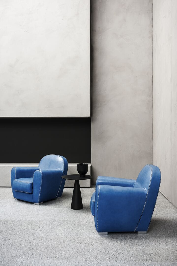 Кожаное кресло с подлокотниками Baxter Hamburg Baby ARCH-00051571 - Вид №1