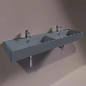 AG141DCEMENTOMATT Подвесная раковина настенная прямоугольная Simas Agile серая