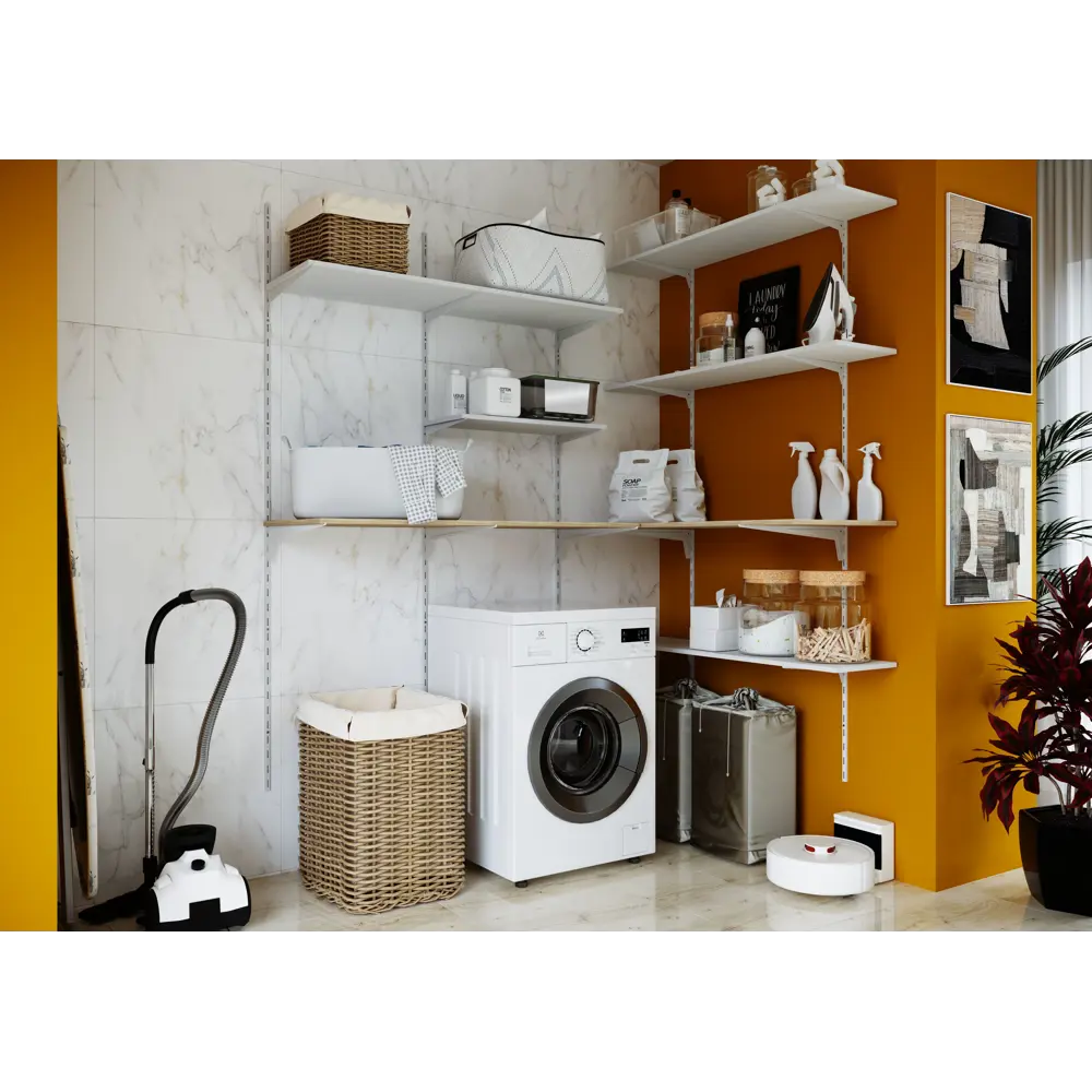 Направляющая двухрядная Spaceo 200 см цвет белый STLM-2199798 - Вид №7