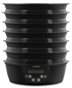 9934675 Сушилка для овощей и фруктов MARTA MT-FD1888E черный