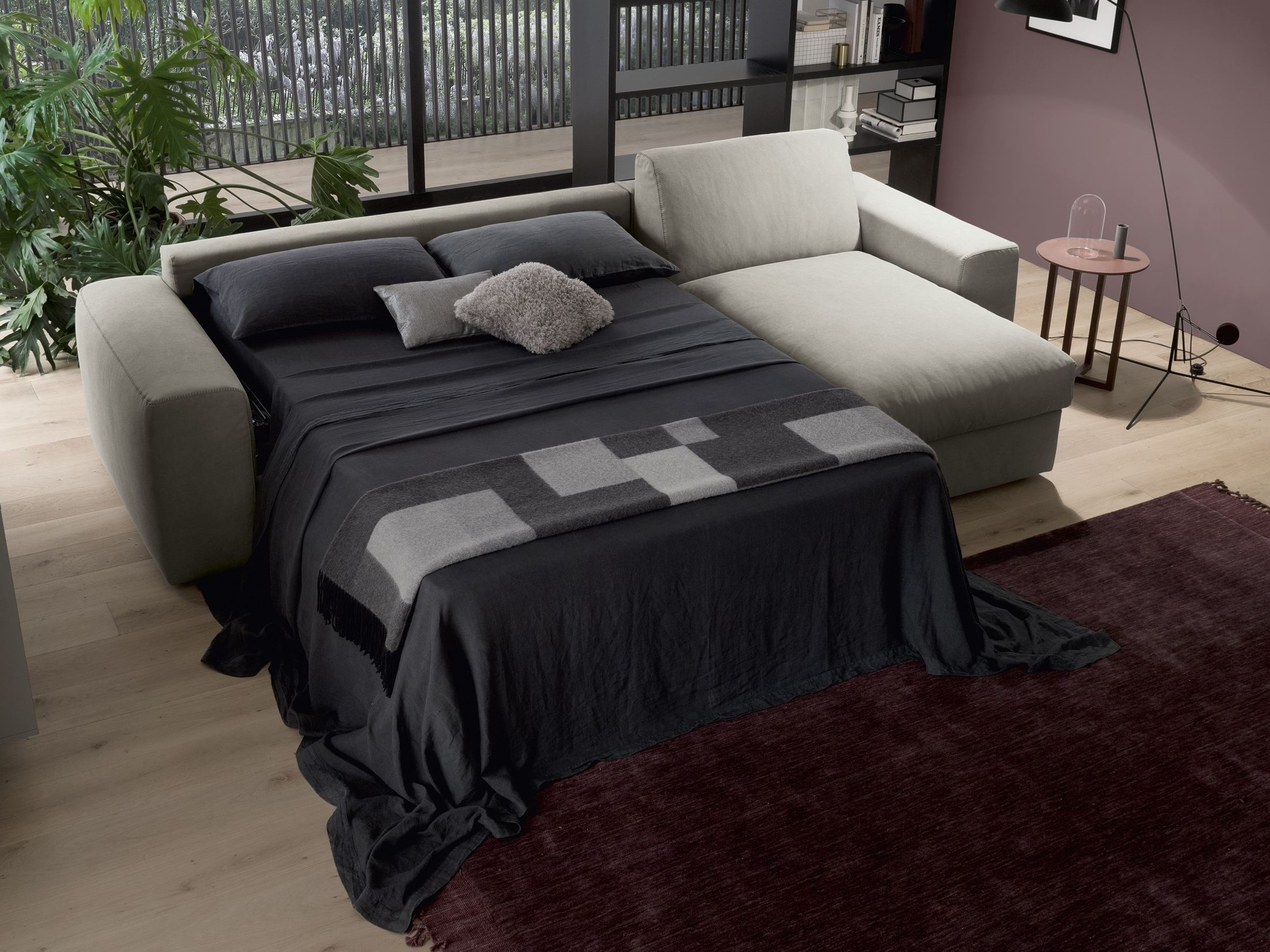 Двуспальный диван-кровать из ткани с полуостровом Felis Day &amp ARCH-00089866 - Вид №9