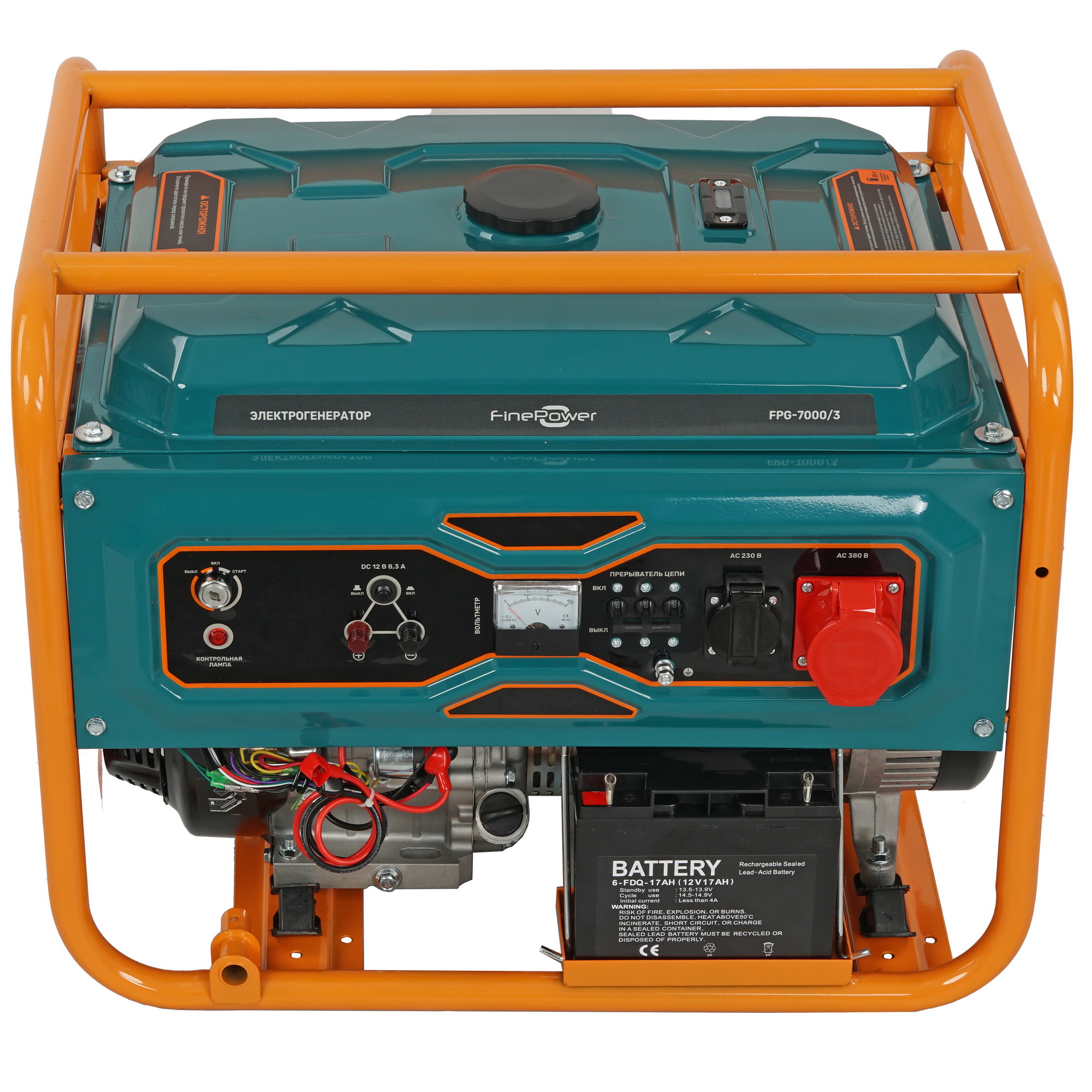 Электрогенератор   бензиновый FinePower FPG-7000/3 5403681 STDN-0063825 - Вид №1