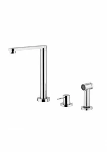 Латунь. 337.10. Смеситель для кухни с Remot Quadrodesign