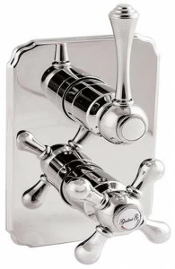 Rubinetteria Giulini Термостатический смеситель для душа на 2 отверстия с тарелкой Londra 8283-ln