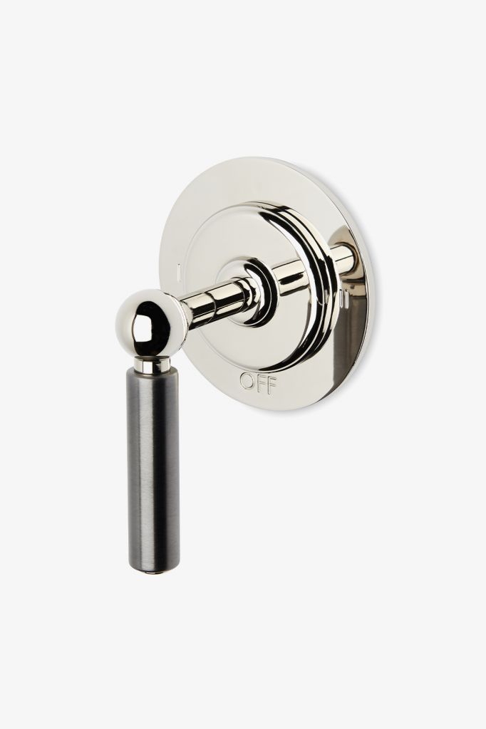 LD2TSE Облицовка двухходового переключающего клапана Ludlow Shinola Edition для термостата с римскими цифрами и двухцветной рычажной ручкой Waterworks 