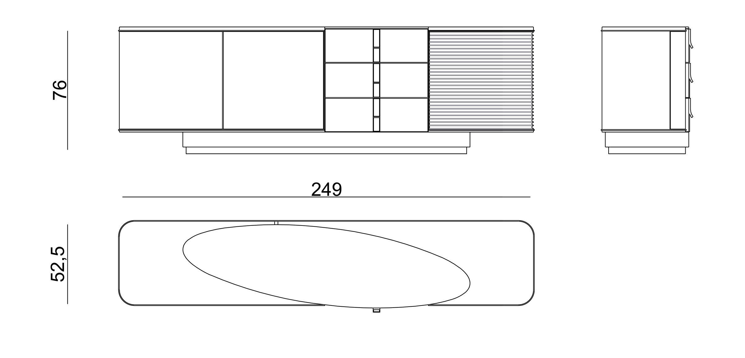 Шкаф с распашными дверями Zebrano Niks ARCH-00049582 - Вид №5