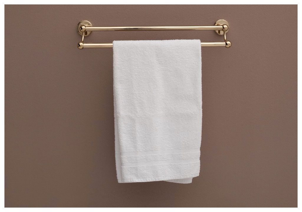 Держатель для полотенец Aquanet 4618D, золото (45 см, двухрядный) 4600 - Вид №2