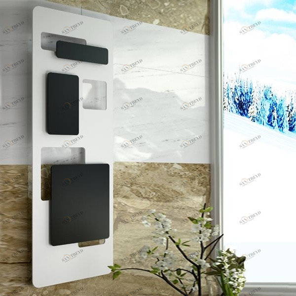 Hotech Дизайн-радиатор Prestige Collection Mondrian цвет белый/черный