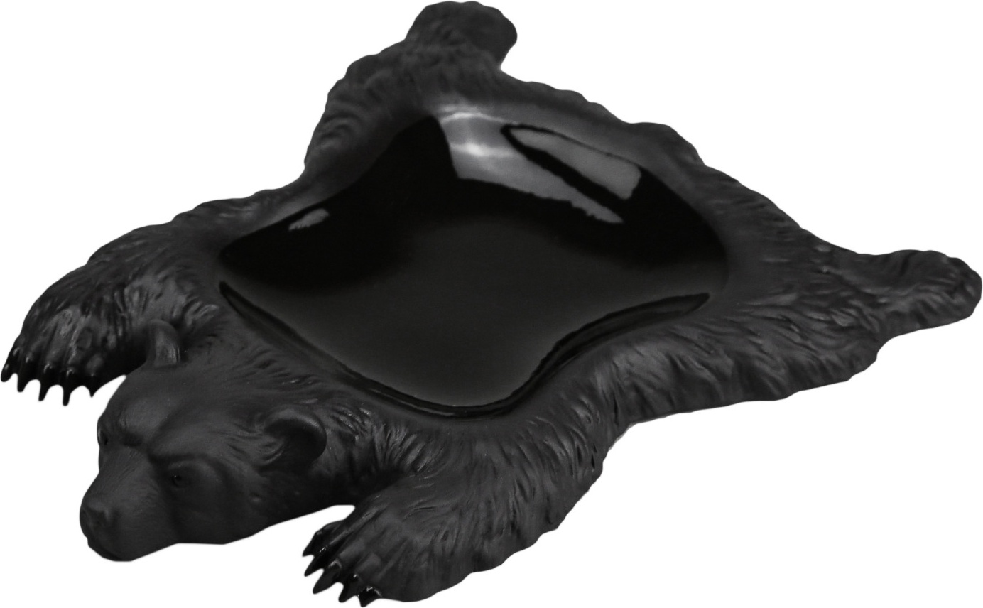 10651374 RUPOR manufactory Мелочница МЕДВЕДЬ черный Фарфор 