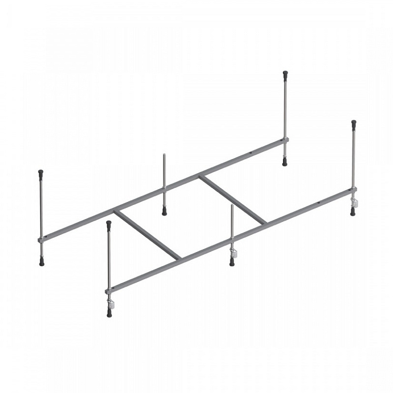 W90ASET-150W90BS80CT Ванна 150x70 с каркасом и шторкой на борт ванны W90BS-080-140CT AM.PM Gem - Вид №3