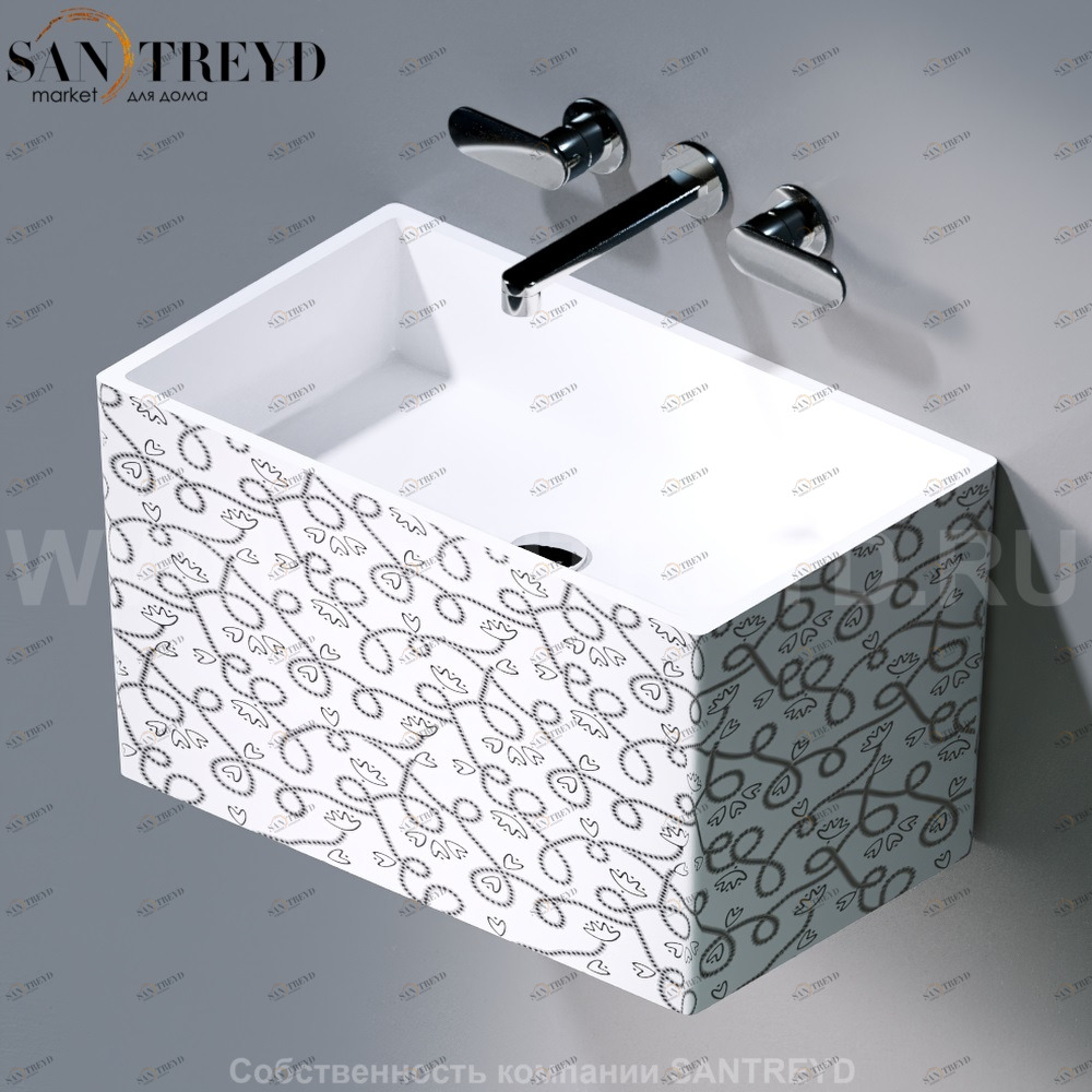 L111.400 Подвесная раковина настенная овальная A. e T. Italia TOWER белая AeT ITALIA