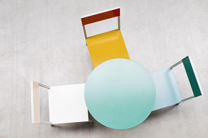 valerie_objects Круглый стол из лакированного алюминия  V9016034c/b  - Вид №5